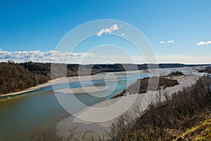 Tagliamento River in North East Italy