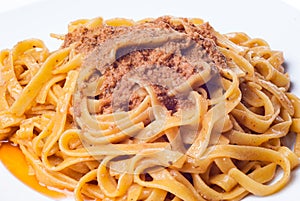 Tagliatelle with bolognese sauce