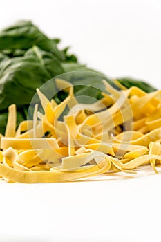 Tagliatelle isolated