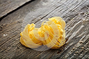 Tagliatelle pasta nests