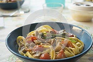 tagliatelle with porcini mushrooms