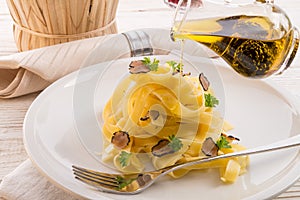 Tagliatelle with summer truffle