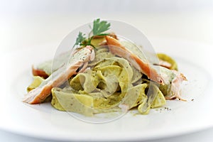 Tagliatelle with veal photo