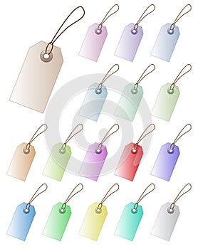 Tags labels vector set tag gift label vintage sale sales empty blank price prices string collection discount shop retail badge tag