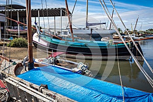 Tagus boat shipyard in Sarilhos Pequenos, Portugal photo