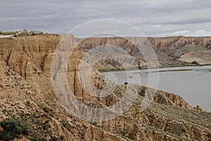 Tagus river canyon in `Barrancas de Castrejon y CalaÃ±a