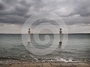 Tagus River close to Comercio Square - Lisbon photo