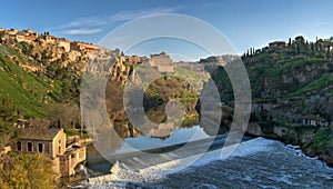 The Tagus River flows through Toledo, Spain