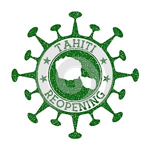 Tahiti Reopening Stamp.