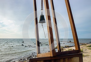 Tahkuna, Hiiu County, Estonia-26JUL2023: The memorial to the victims shipwreck of the Estonia disaster.