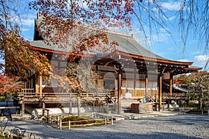 Tahoden of tenryuji temple in arashiyama, kyoto
