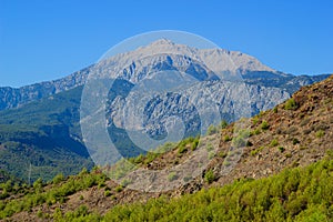 Tahtali mountain near Kemer, Turkey, in autumn