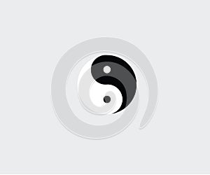 Tai Chi symbol good evil karma icon Chinese