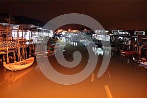 Tai O village in Hong KOng