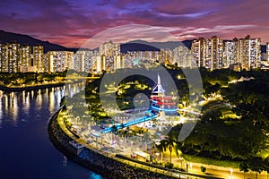 Tai Po Lookout Tower night view