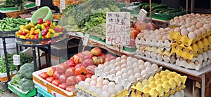 Tai Po Market vegetable stall