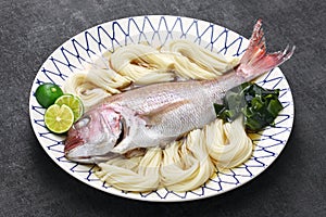 Tai somen, Japanese sea bream noodles