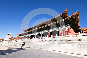 Taihe Gate Ancient Buildings, Forbidden City, Beijing, China