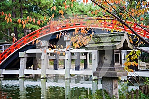 Taiko bashi bridge, bridge to enter temple