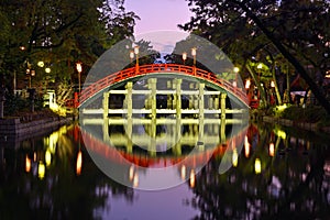 Taiko bashi, drum shape bridge at Sumiyoshi-taisha