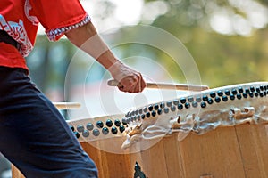 Taiko Drummer Closeup