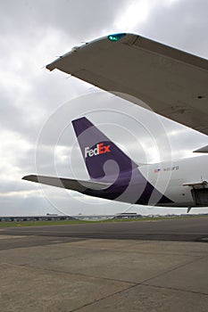 Tail of Fedex jet