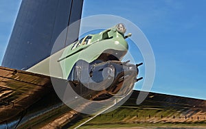 Tail Guns on a B-52 Bomber Jet at the United States Air Force Academy Chapel at Colorado Springs