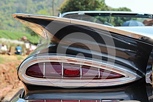 Tail light of classic car