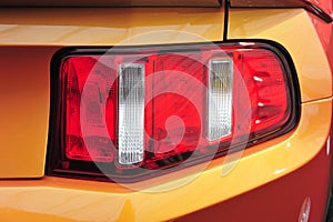 Tail light of a muscle car