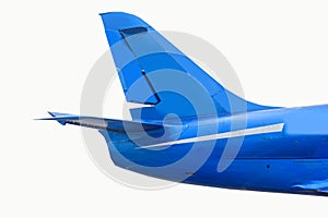 Tail plane on white background