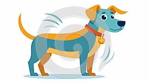 From tail wags to head tilts this collar captures every subtle mood change your pet experiences.. Vector illustration. photo