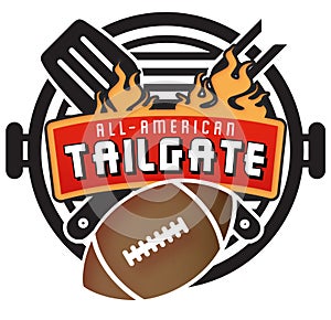 Tailgate Party Invitation Logo Art