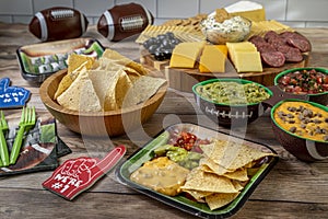 Football Food for a game watching or tailgating party photo