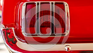 Taillight of Ford Mustang