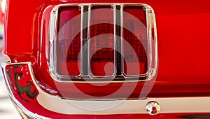 Taillight of Ford Mustang photo