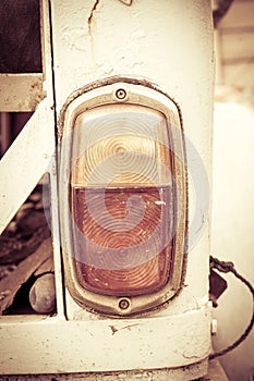Taillight of old car, vintage