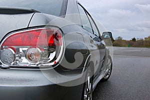 Taillight shot of a sports car - tailight