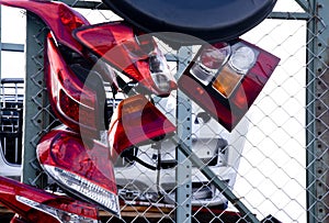 Taillights in the Junkyard photo