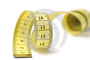 Tailor measuring tape isolated