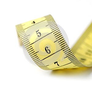 Tailor measuring tape isolated