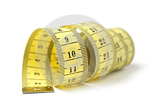 Tailor measuring tape isolated