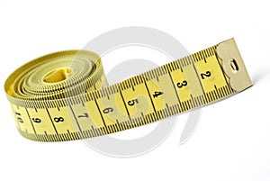 Tailor measuring tape isolated