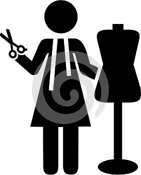 Tailor Pictogram Symbol