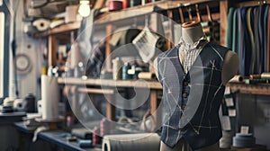 The tailor's mannequin vest.AI generated image