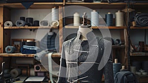 The Tailor's Mannequin in Workshop.AI generated image