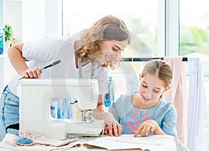 Tailor is teaching student