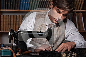 Tailor at work. photo