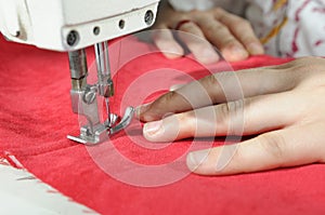 Tailor working at a factory