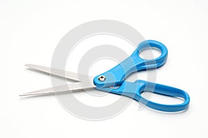 Tailors scissors on a white background