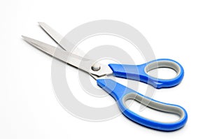 Tailors scissors on a white background